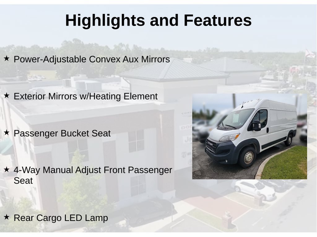 Used 2024 RAM ProMaster 2500 w/ Convenience Group FWD image 3