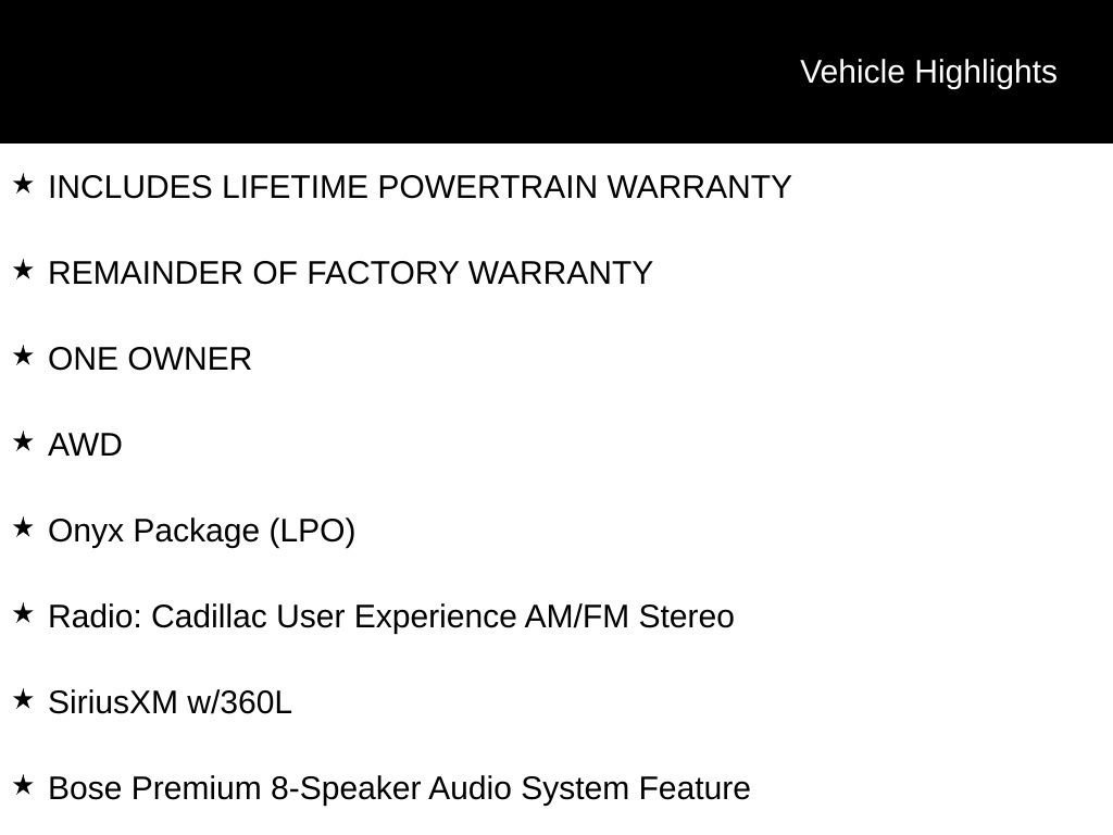 Used 2022 Cadillac XT5 Luxury w/ LPO, ONYX Package image 10