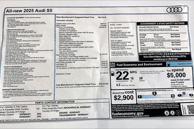 New 2025 Audi S5 Premium Plus AWD/4WD image 14