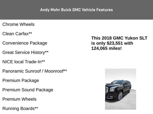 Used 2018 GMC Yukon SLT w/ Premium Edition AWD/4WD image 8