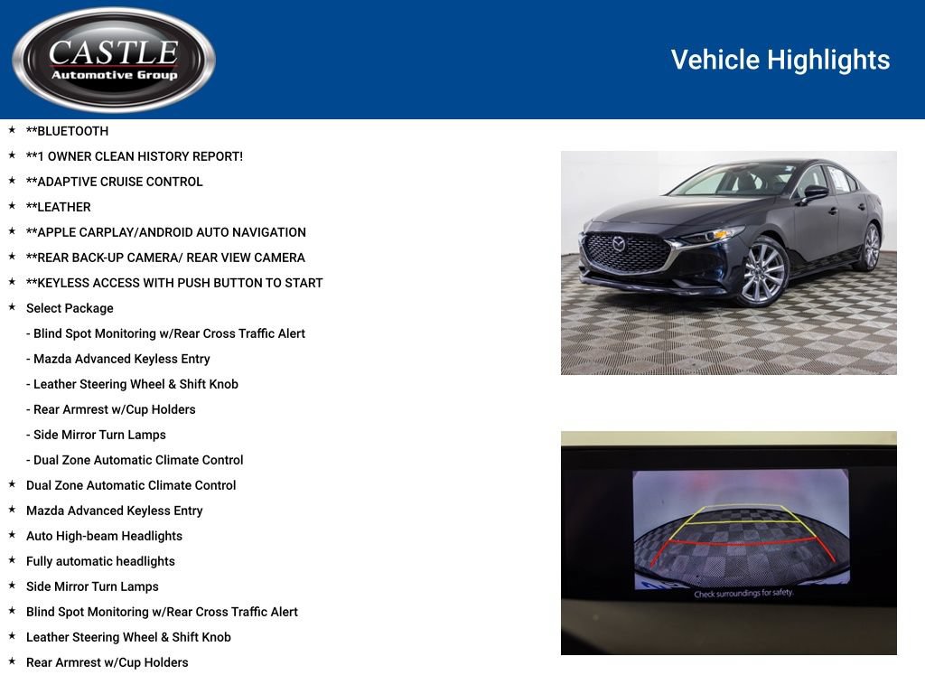 Used 2020 MAZDA MAZDA3 Sedan w/ Select Package FWD image 3