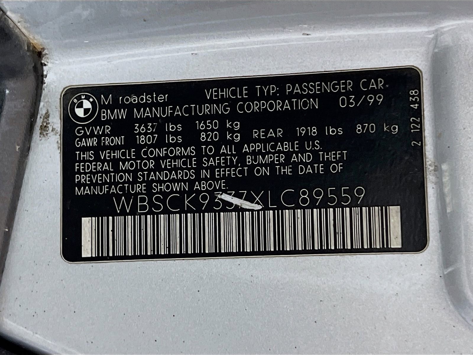 Used 1999 BMW M Roadster image 34