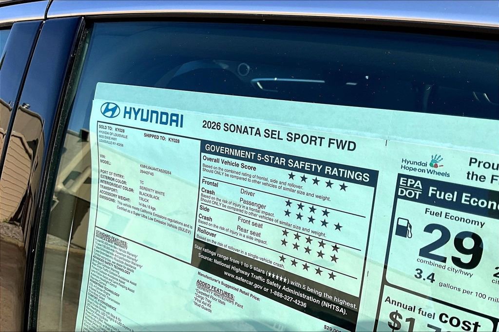 New 2026 Hyundai Sonata SEL image 14