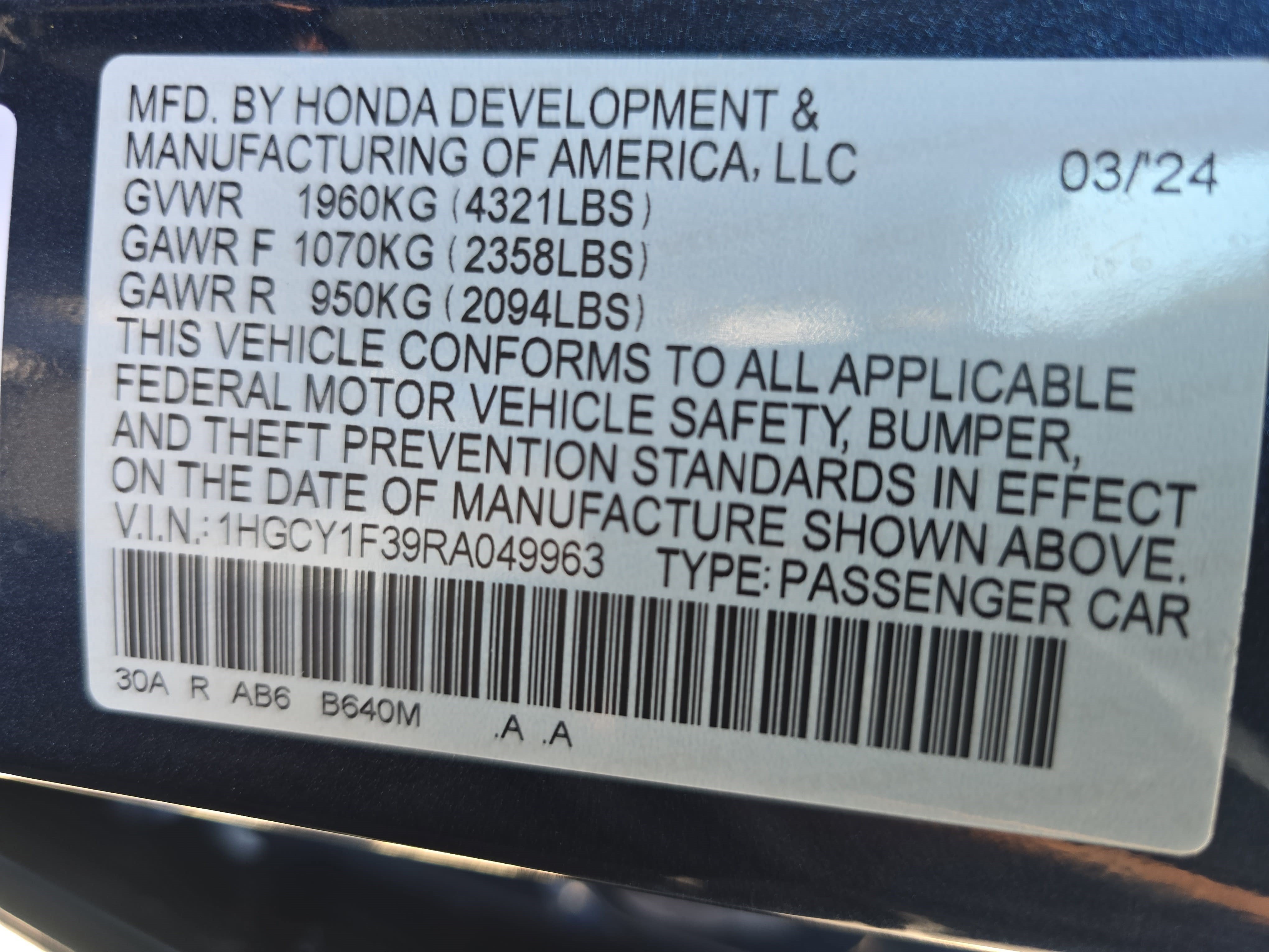 Used 2024 Honda Accord EX image 34