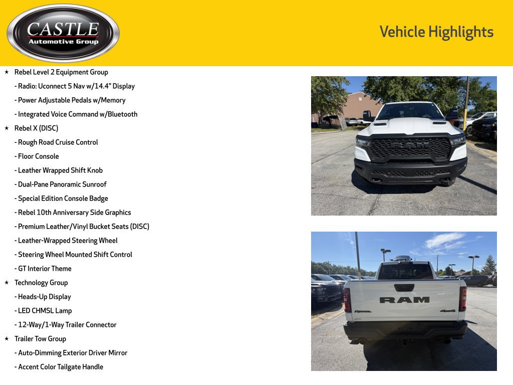 Used 2025 RAM 1500 Rebel w/ Advanced Safety Group II AWD/4WD image 16