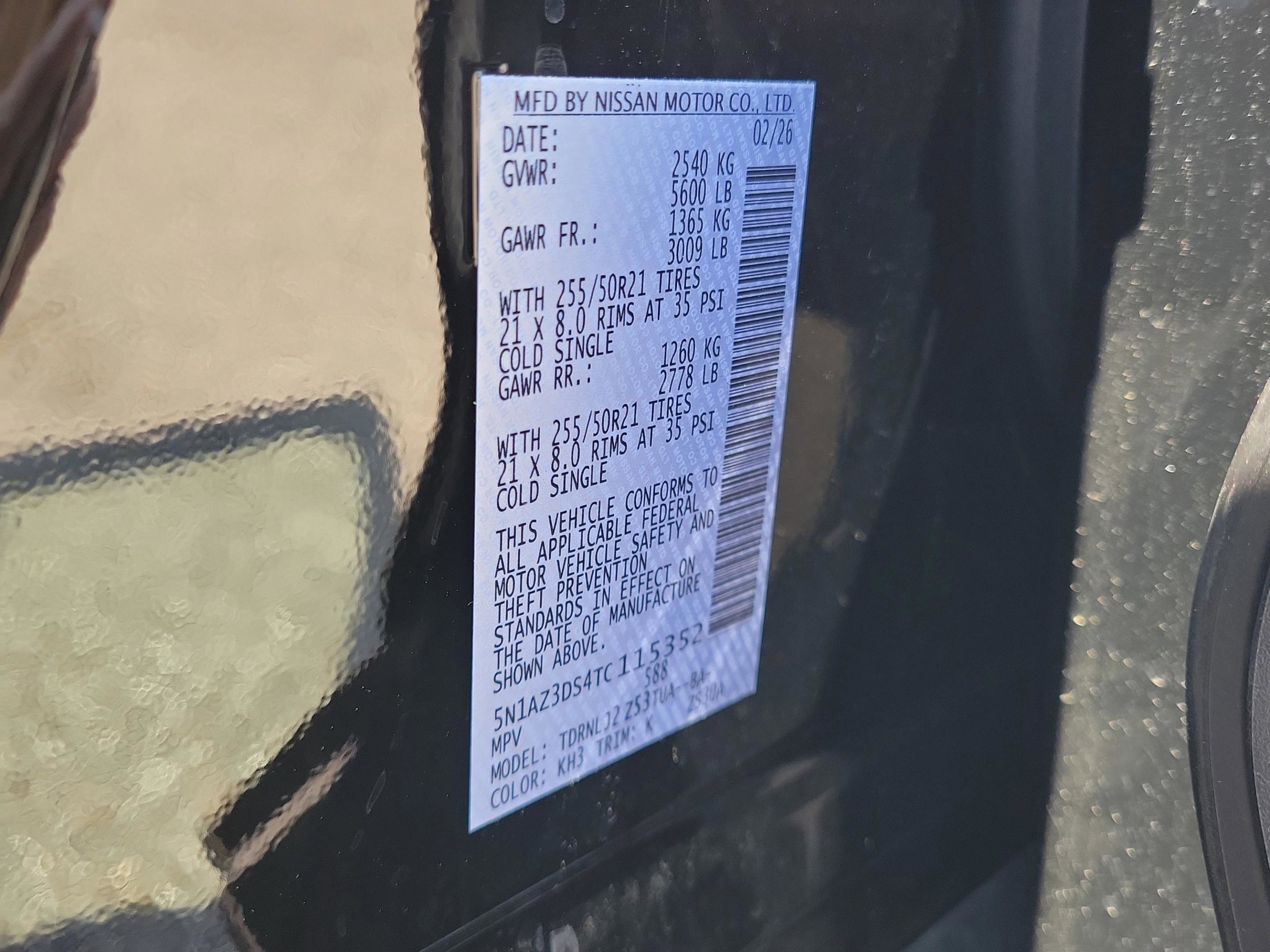 New 2026 Nissan Murano Platinum w/ Cargo Package image 37