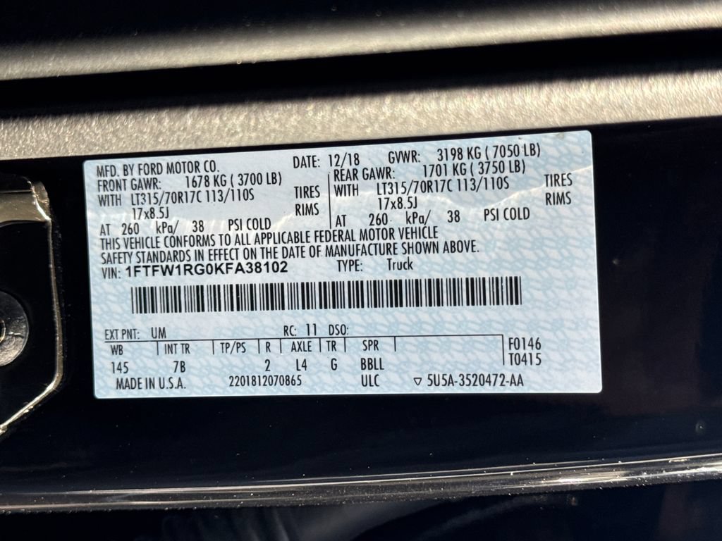 Used 2019 Ford F150 Raptor AWD/4WD image 28