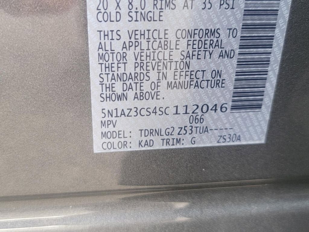New 2025 Nissan Murano SL w/ Cargo Package AWD/4WD image 35