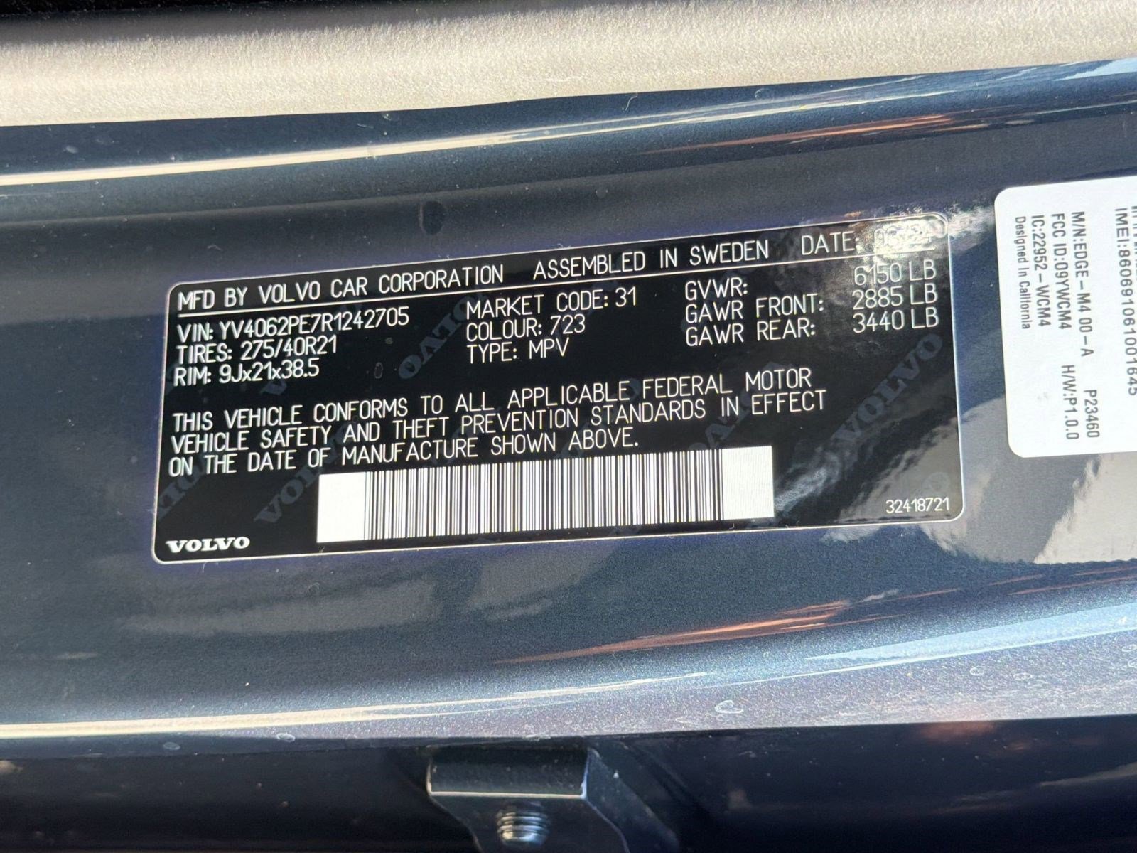 Used 2024 Volvo XC90 B6 Plus w/ Protection Package Premier AWD/4WD image 21
