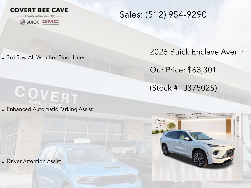 New 2026 Buick Enclave Avenir w/ Super Cruise Package FWD image 13