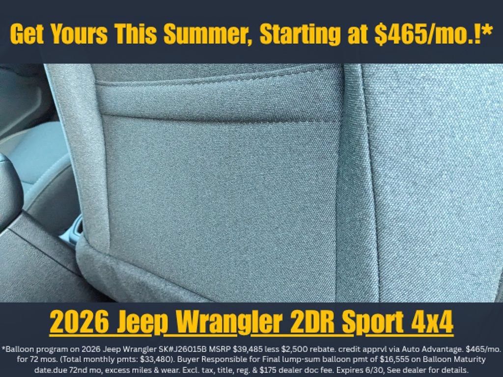 New 2026 Jeep Wrangler Sport AWD/4WD image 21