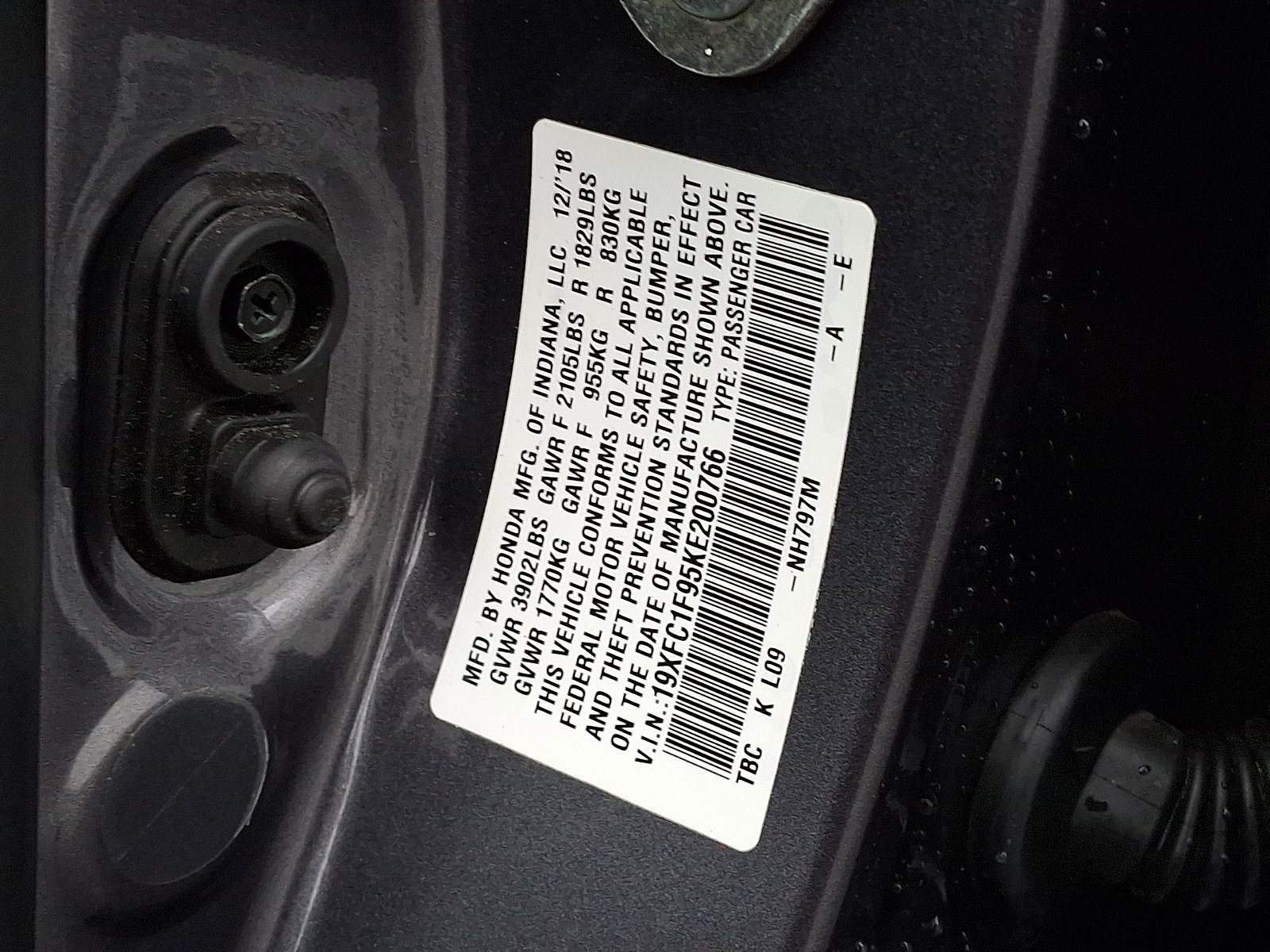 Used 2019 Honda Civic Touring image 29