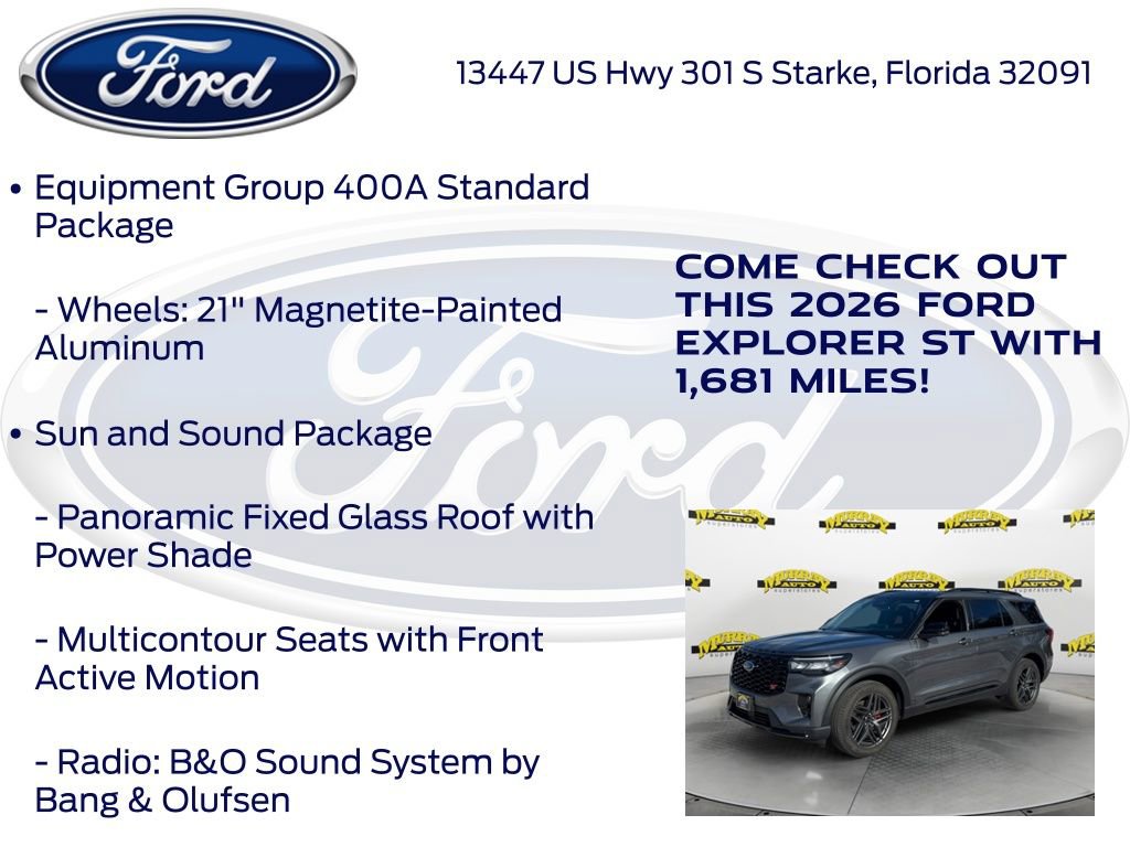 New 2026 Ford Explorer ST w/ Sun And Sound Package image 20
