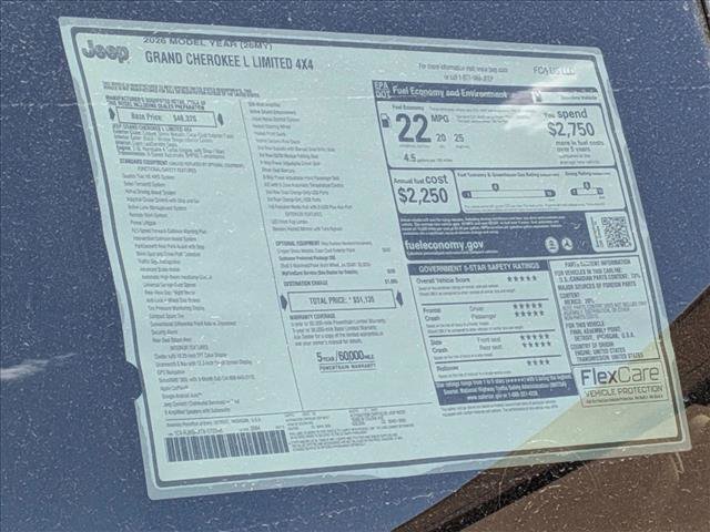 New 2026 Jeep Grand Cherokee L Limited AWD/4WD image 19