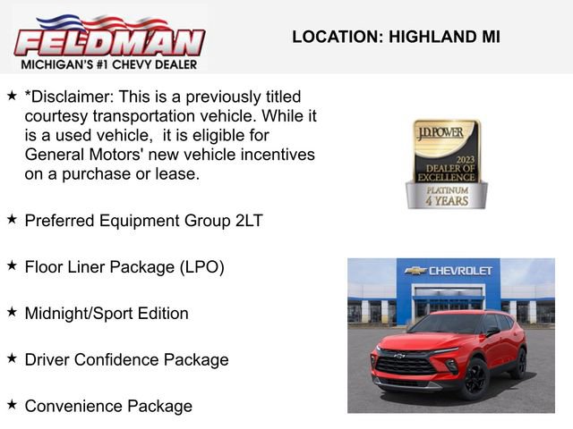 New 2025 Chevrolet Blazer LT w/ Convenience Package image 3