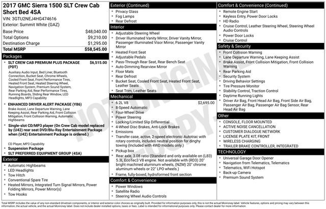 Used 2017 GMC Sierra 1500 SLT image 33