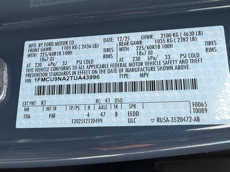 New 2026 Ford Escape ST-Line Select w/ Tech Pack #2 image 20