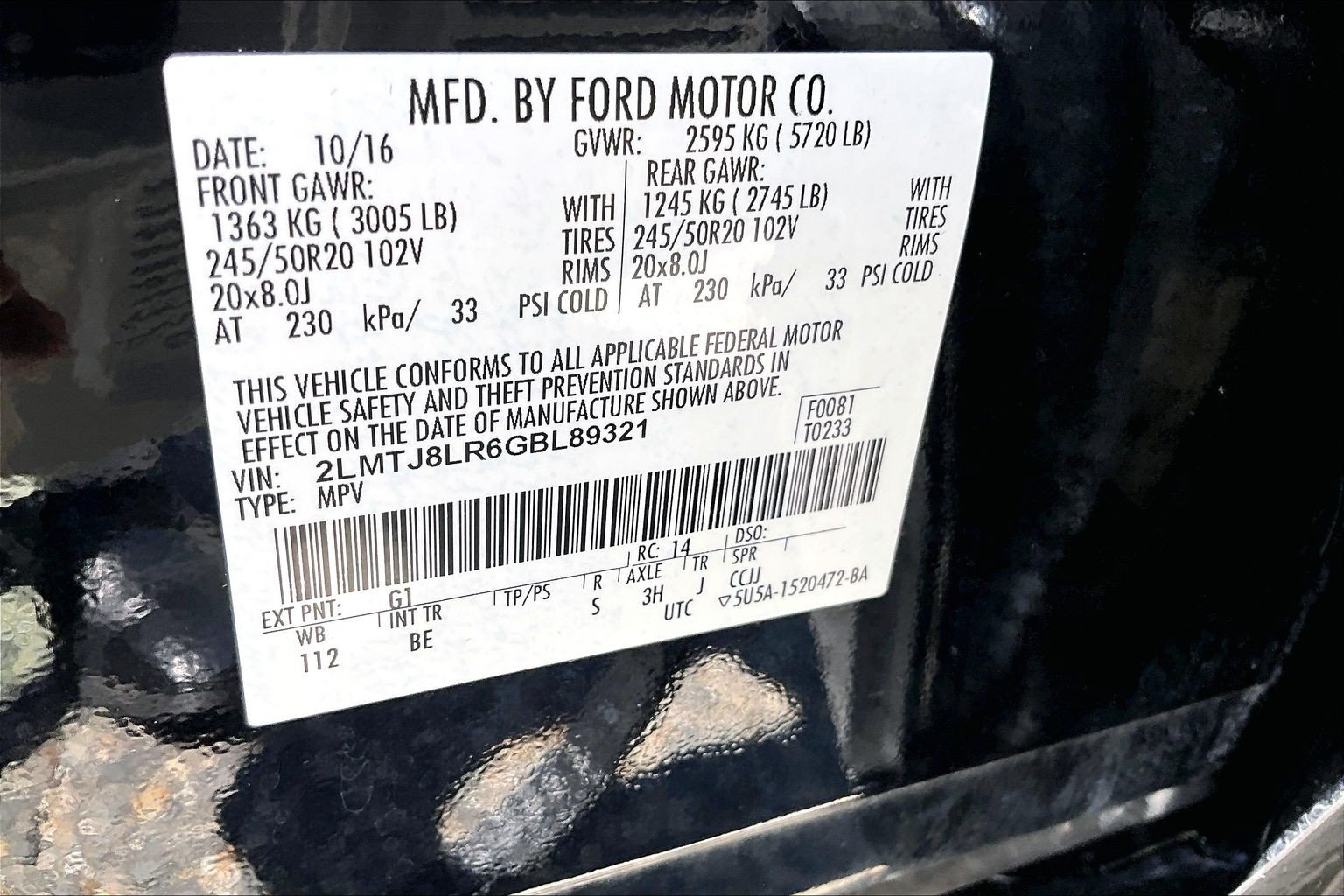Used 2016 Lincoln MKX Reserve w/ Climate Package AWD/4WD image 34