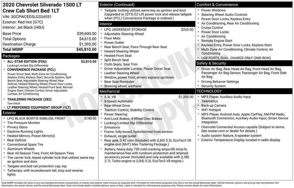 Used 2020 Chevrolet Silverado 1500 LT w/ All-Star Edition RWD image 10