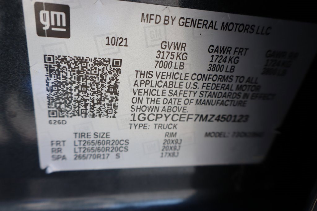 Used 2021 Chevrolet Silverado 1500 Custom Trail Boss w/ Safety Confidence Package image 33