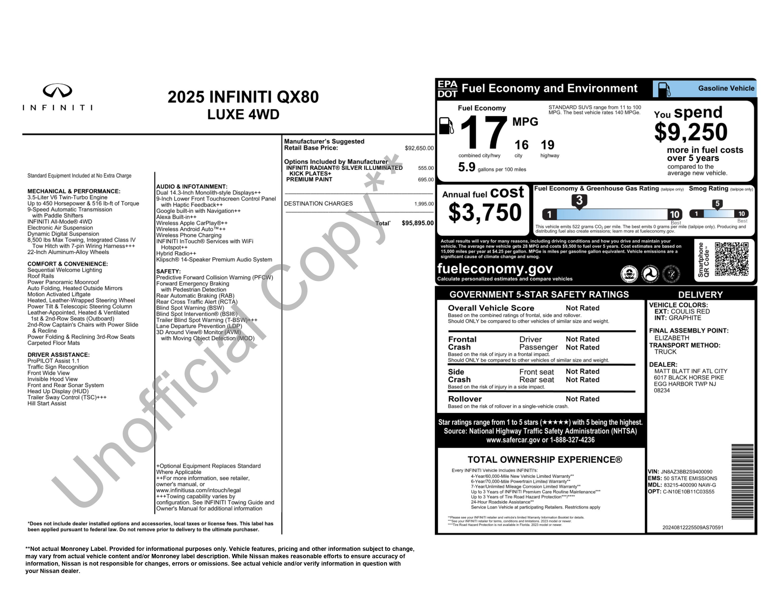 Used 2025 INFINITI QX80 Luxe image 2