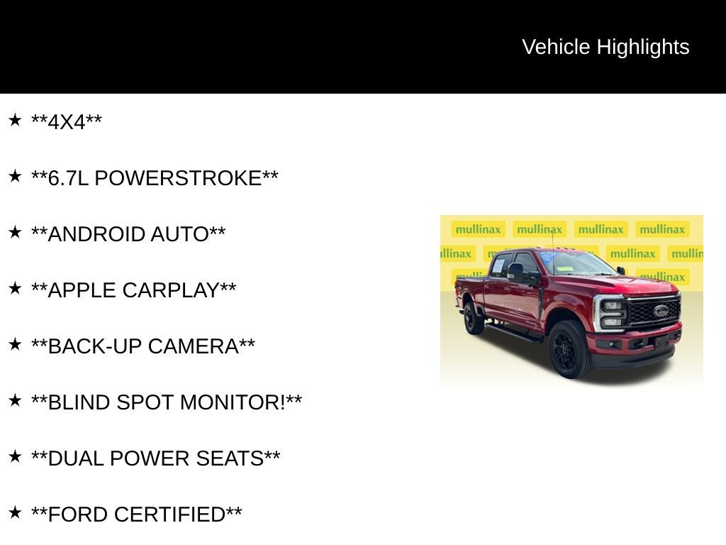 Certified 2025 Ford F350 Lariat w/ Lariat Ultimate Package AWD/4WD image 12