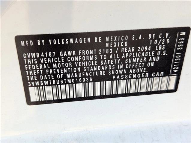 New 2026 Volkswagen Jetta S image 16