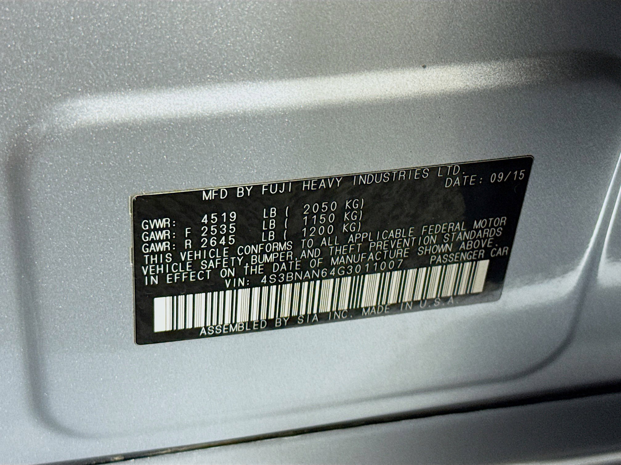 Used 2016 Subaru Legacy 2.5i Limited image 38