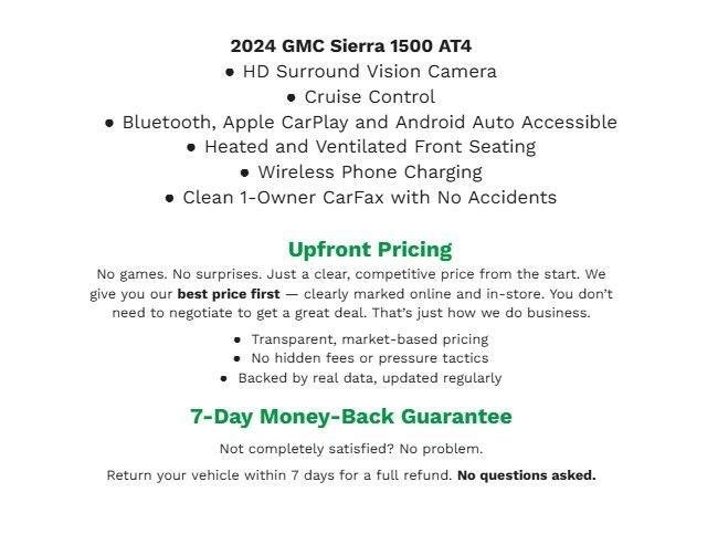 Certified 2024 GMC Sierra 1500 AT4 w/ AT4 Preferred Package AWD/4WD image 30