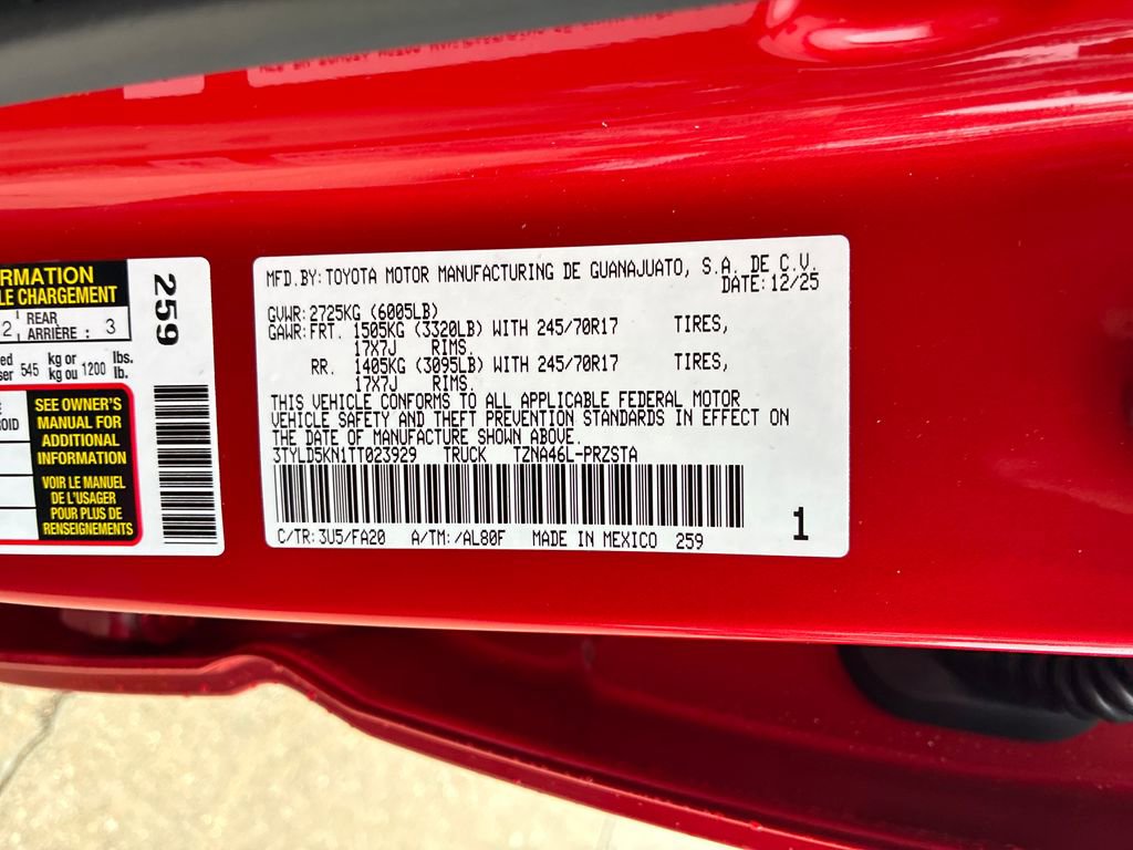 New 2026 Toyota Tacoma SR image 47