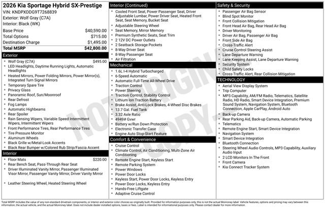 Used 2026 Kia Sportage SX Prestige AWD/4WD image 15