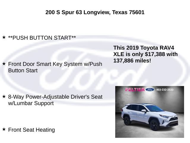 Used 2019 Toyota RAV4 XLE w/ Convenience Package FWD image 15
