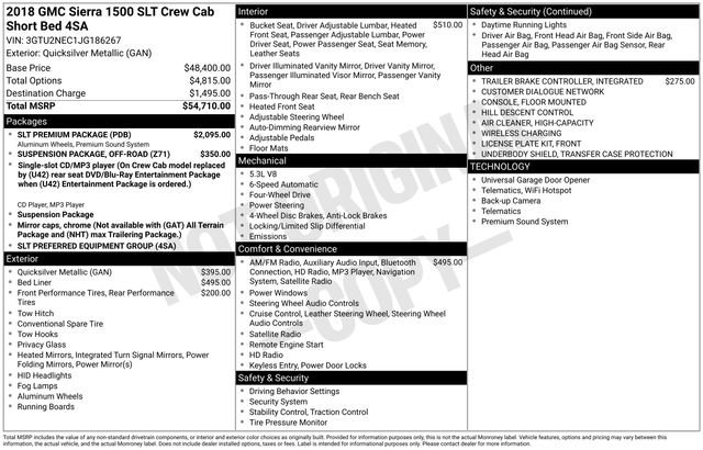 Used 2018 GMC Sierra 1500 SLT w/ SLT Premium Package image 8