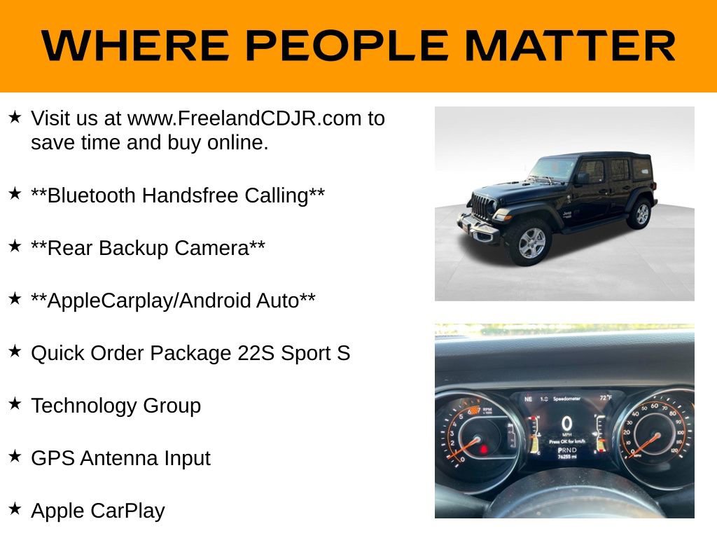 Used 2021 Jeep Wrangler Unlimited Sport image 33