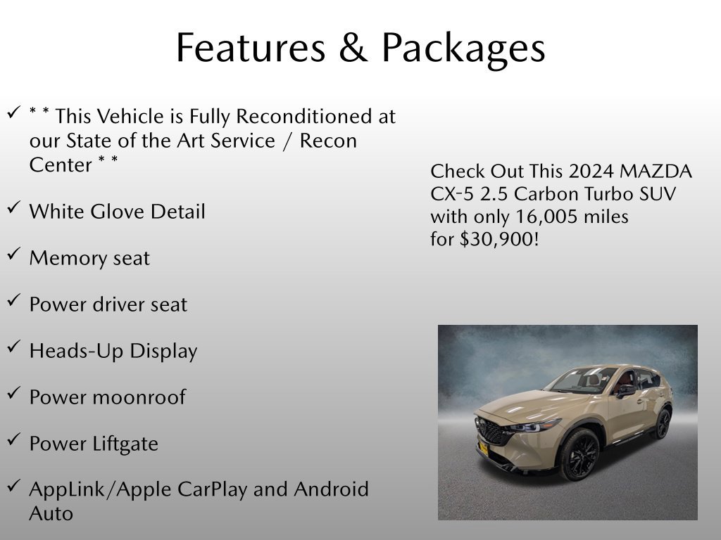 Used 2024 MAZDA CX-5 Carbon Edition AWD/4WD image 4