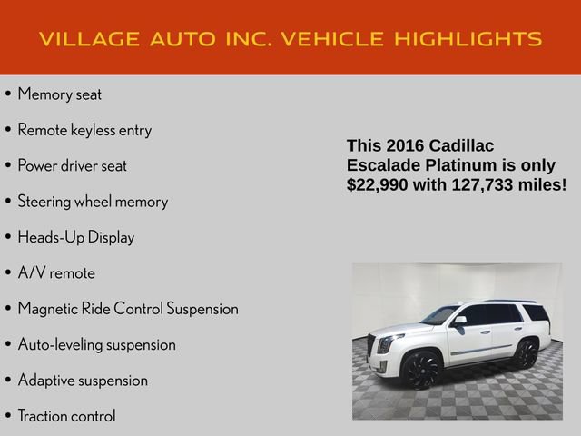 Used 2016 Cadillac Escalade Platinum AWD/4WD image 21