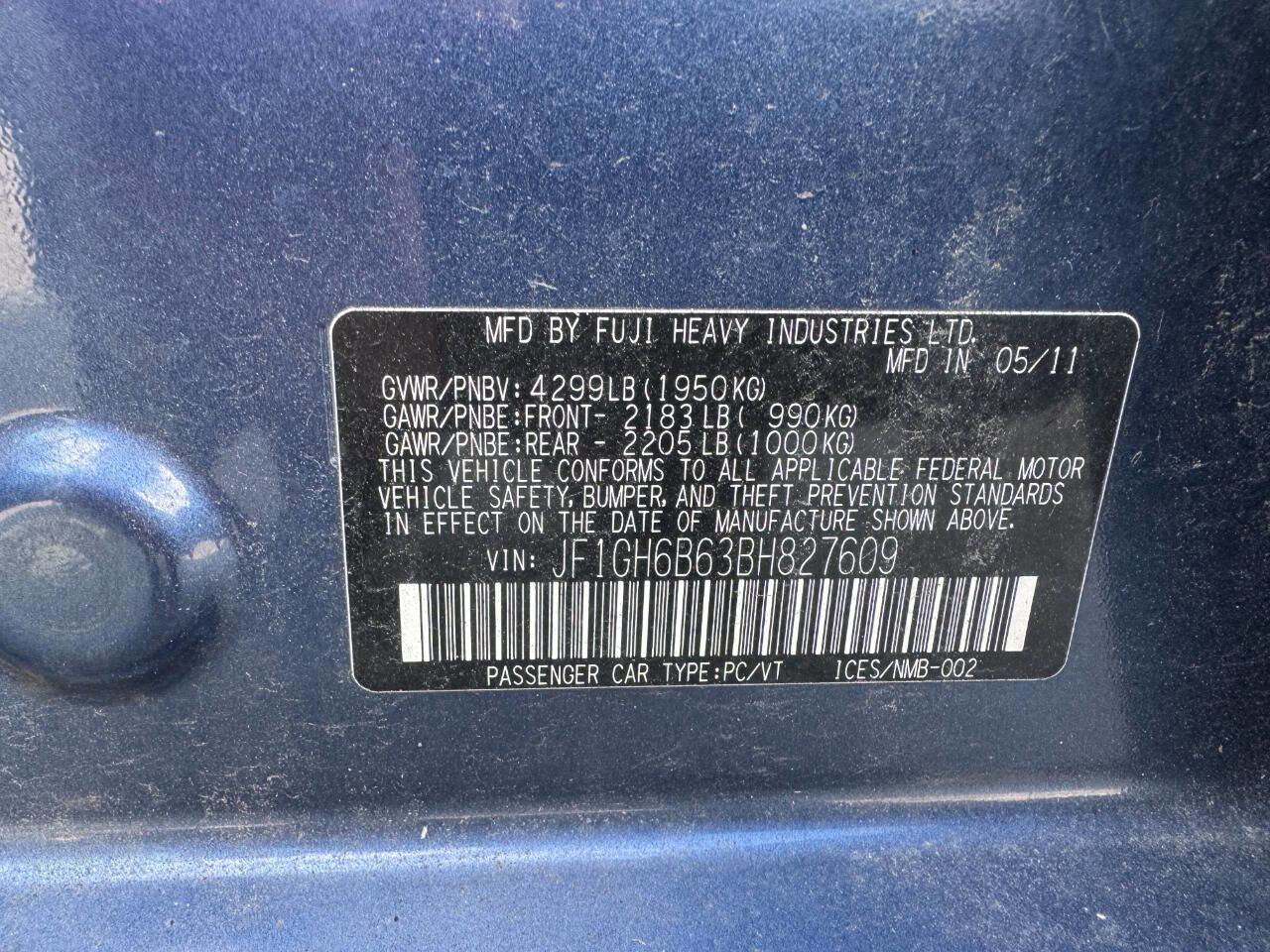 Used 2011 Subaru Impreza 2.5i Premium w/ PWR Moonroof Value Pkg image 15