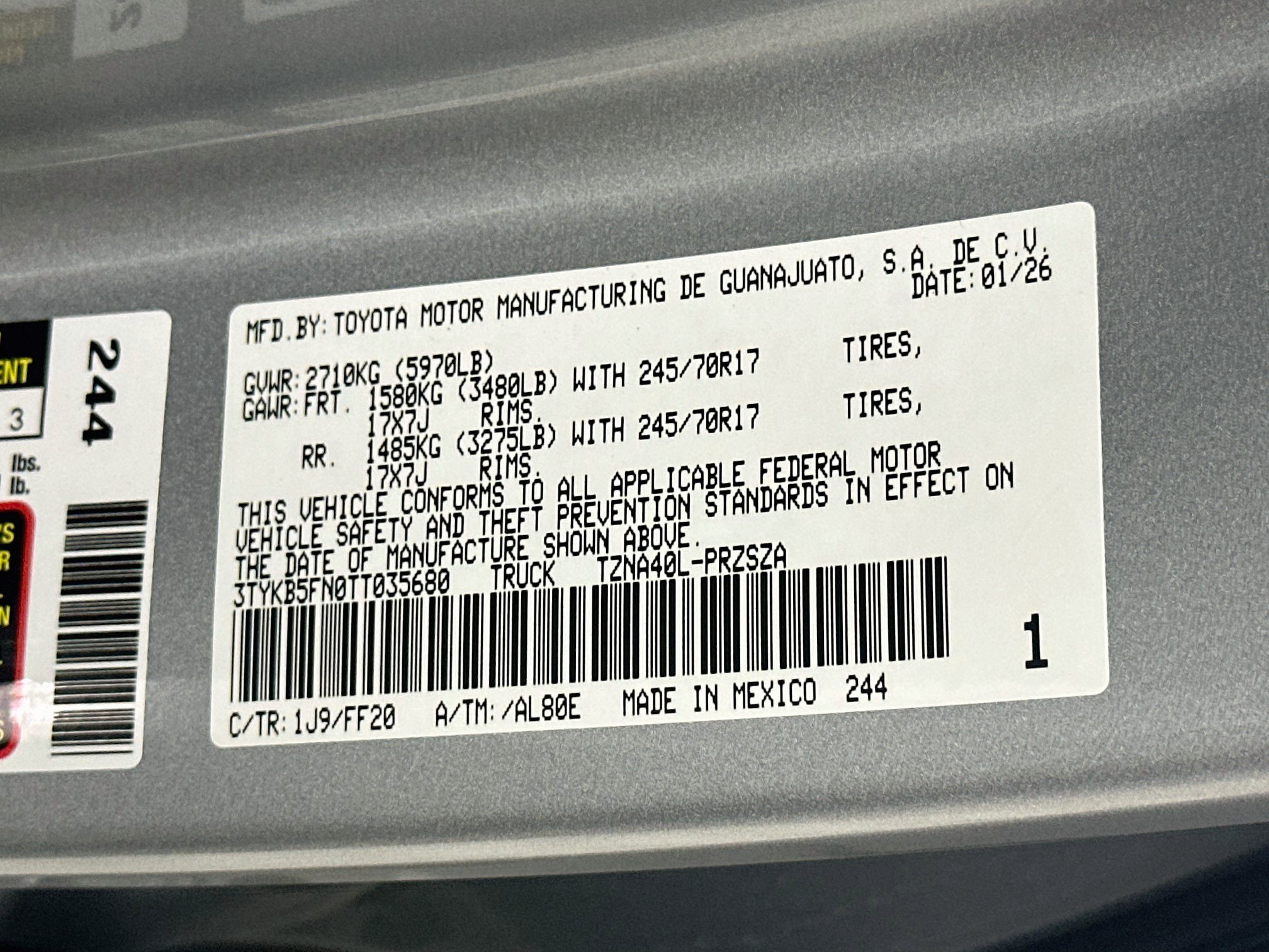 Used 2026 Toyota Tacoma SR5 RWD image 12
