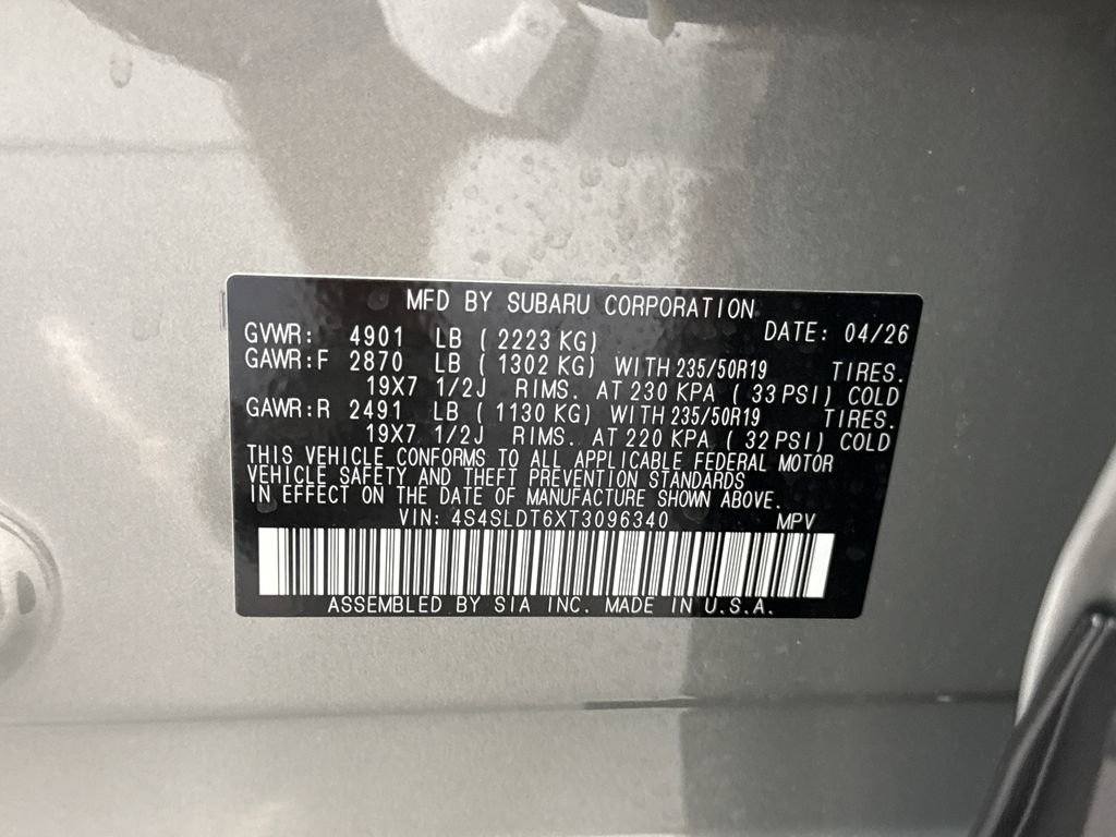 New 2026 Subaru Forester Touring AWD/4WD image 30