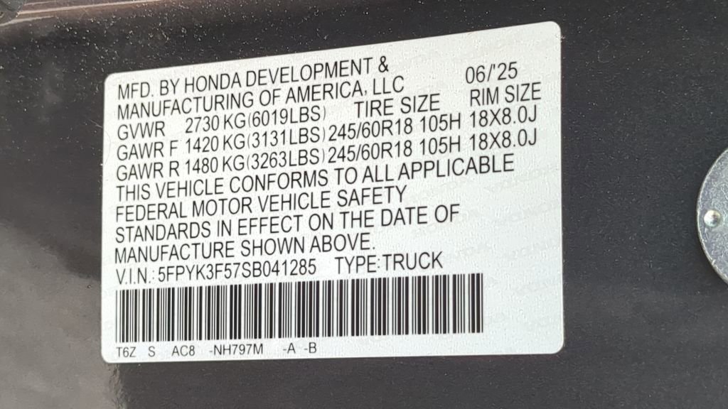 Used 2025 Honda Ridgeline RTL image 33