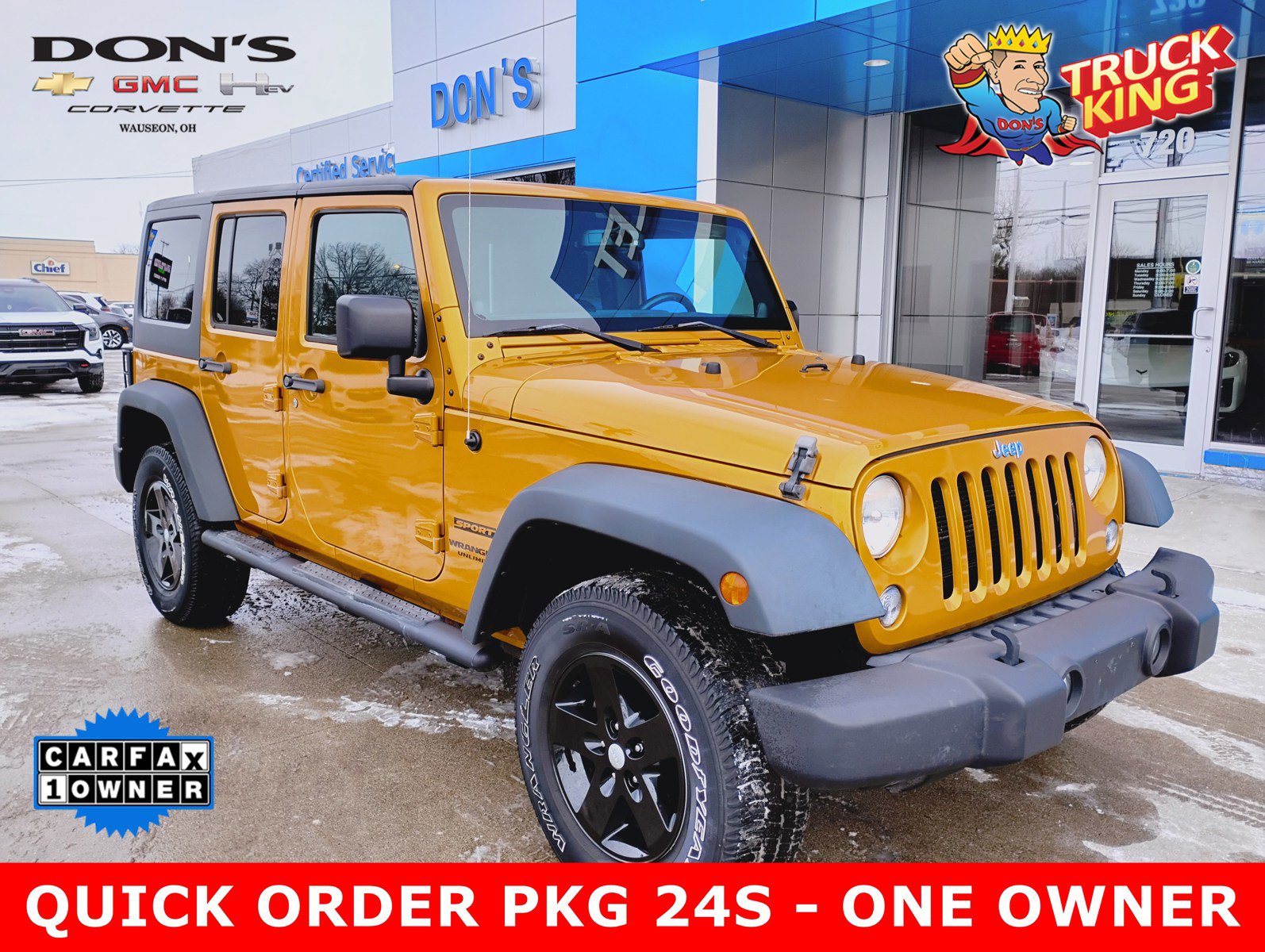 Used 2014 Jeep Wrangler Unlimited Sport w/ Quick Order Package 24S image 1