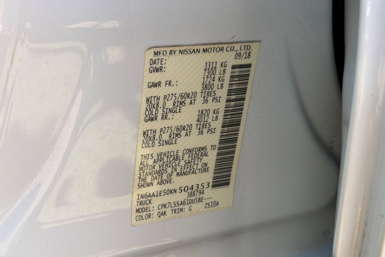 Used 2019 Nissan Titan SV w/ SV Convenience Package AWD/4WD image 25