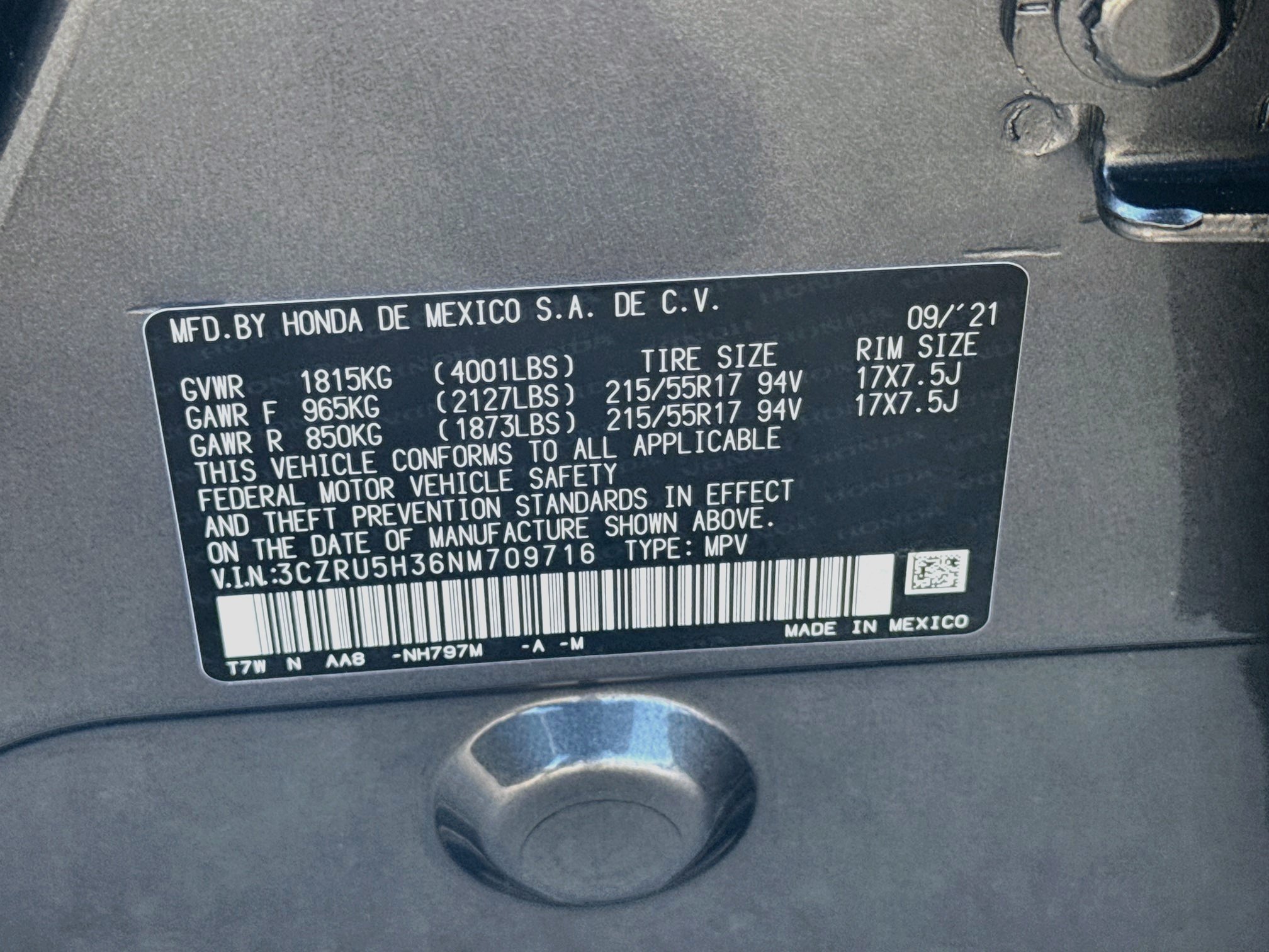 Used 2022 Honda HR-V LX image 36