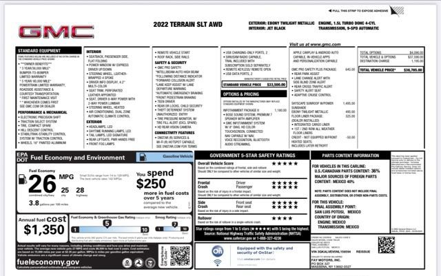 Used 2022 GMC Terrain SLT w/ Infotainment Package II image 29