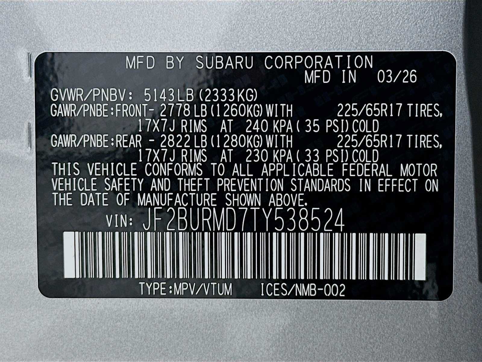 New 2026 Subaru Outback Wilderness AWD/4WD image 31