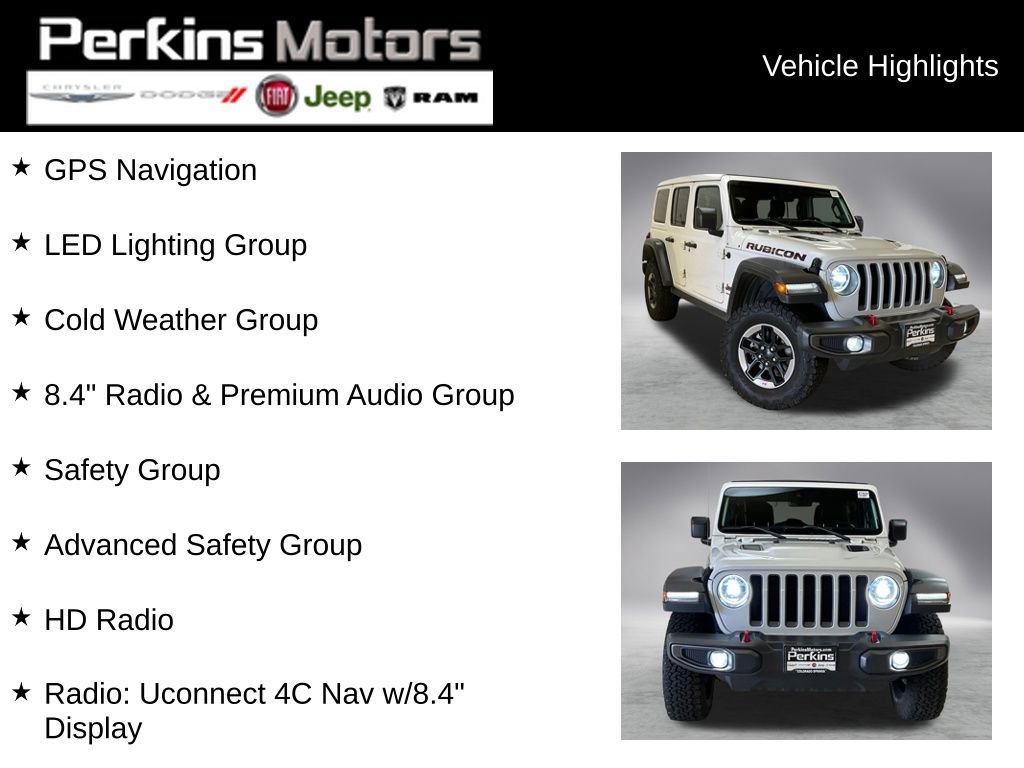 Used 2019 Jeep Wrangler Unlimited Rubicon w/ Advanced Safety Group image 2