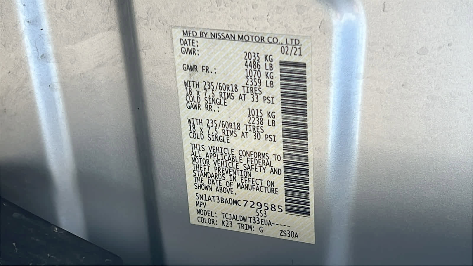 Used 2021 Nissan Rogue SV image 30