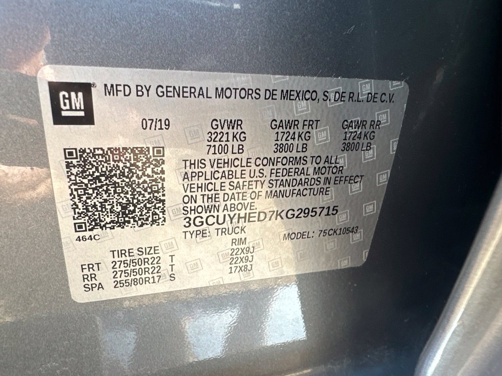 Used 2019 Chevrolet Silverado 1500 High Country AWD/4WD image 23