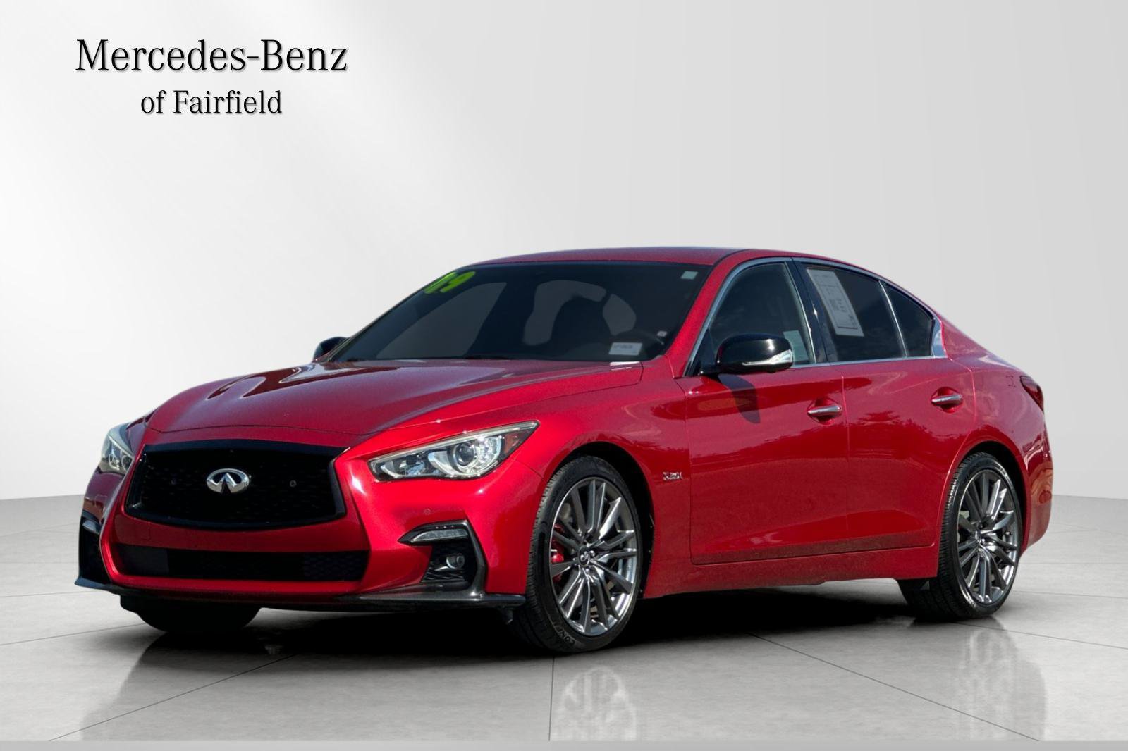 Used 2019 INFINITI Q50 Red Sport 400 w/ Sensory Package RWD image 1