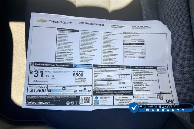 New 2026 Chevrolet TrailBlazer LT image 14